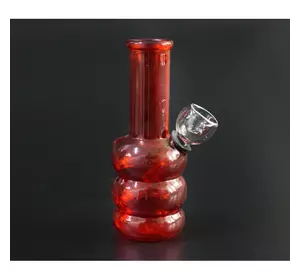 Бонг скляний PGWP-2121 7,5*5*12,5 см. Червоний
