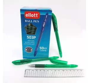 Ручка кулькова "Ellot" 1мм, зелен.