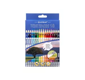 Набір кольорових стираних олівців "Acmeliae" кругл.,18 шт., 1 шт./етик.