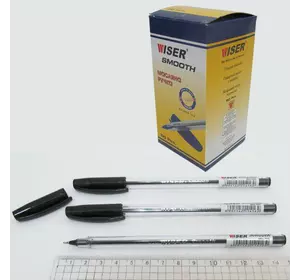 Ручка маслянная Wiser "Smooth" 0,7 мм, чорна