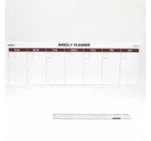 Електростатична плівка Beifa "Weekly Planner", 4 лист./кор., 60*20см + маркер