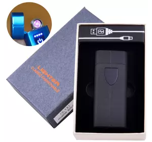 Електроімпульсна запальничка в подарунковій коробці LIGHTER (USB) №HL-131 Black матова