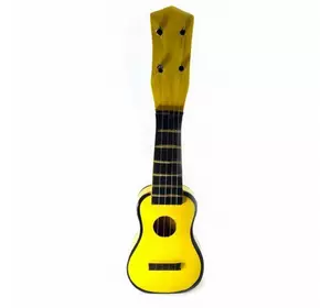 Гітара "Укулеле" дерев'яна жовта (38х12х4 см)