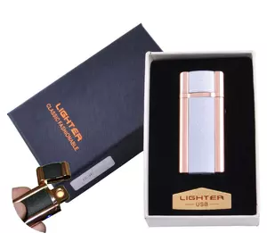 USB запальничка в подарунковій упаковці Lighter (Спіраль розжарювання) №HL-46-3