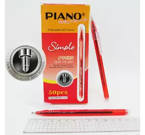 Ручка масло "Piano" "Simple" крас.