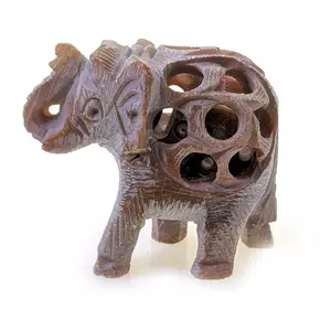 Слон з мильного каменю різьблений (5,5х4х6 см)