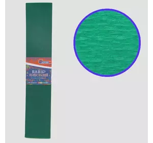 Креп-папір 55%, темно-зелений 50*200см, 20г/м2