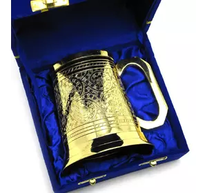 Кружка бронзова позолочена 0,5 л. (h-11 см)(15х15х11 см)(Velvet Box Beer Mug Big)