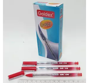Ручка масляна Goldex Grace #913 Індія Red 0,7 мм