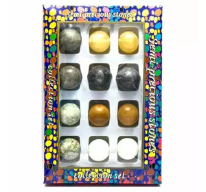 Каменные шары набор (н-р/12шт)(d-3,5 см)(27х18х3,5 см)