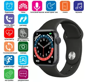 Smart Watch NK03, голосовий виклик, IP67, black