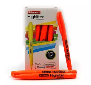 Текстовиділювач "Luxor" "Highliters" 1-3,5mm тонк. помаранчевий.