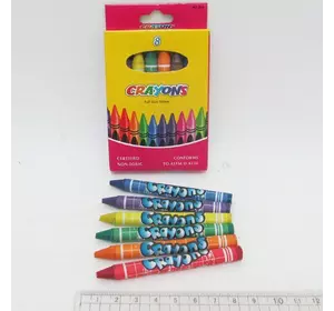 Олівці воскові Crayons, набір 8 кол.