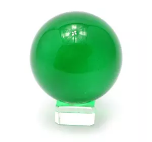 Кришталева куля на підставці зелений (8 см)