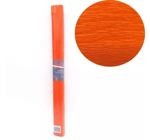 Креп-папір 150%, помаранчевий 50*200см, 1pc/OPP, засн.95г/м2, заг. 238г/м2