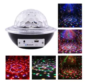 Лазер диско CY-6740 UFO Bluetooth crystal magic ball, 220V, пульт Д/У
