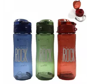 Пляшка для води "Rock" 520мл прозр.петля 1шт/етик
