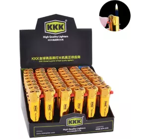 Запальничка кремнієва пластикова ККК №017-1 Gold