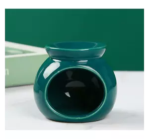 Аромалампа керамічна "Шар" Зелена 7*6*5,8 см.