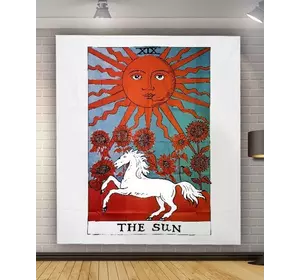 Гобелен настенный "Аркан The Sun цветной"