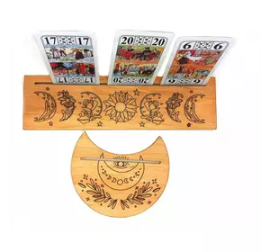 Підставки під картки Таро (25×7,5 см) і (10,5×12,5 см) кольору, світлу.