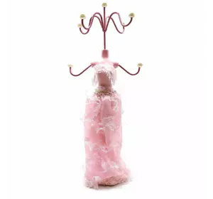 Підставка під біжутерію "Манекен" рожева (25х9,5х9 см)