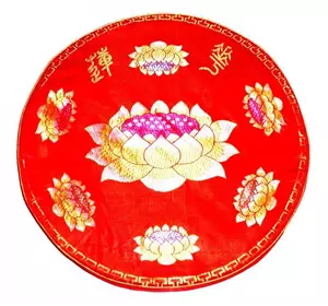 Подушка для медитации с поролоном малая красная