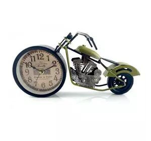 Годинник настільний "Мотоцикл" зелений (28х15х7,5 см)