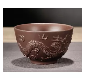 Чашка Подвійний дракон коричнева 80 мл. 7,5*7,5*4,5см.