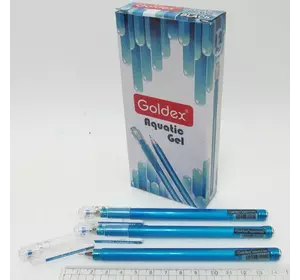 Ручка гелева Goldex AQUATIC GEL #881 Індія Blue 0,6 мм