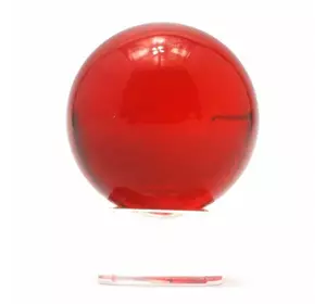 Куля кришталева на підставці червона (4 см)