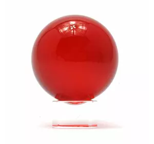 Кришталева куля на підставці червоний (5 см)