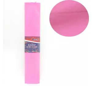 Креп-папір 110%, світло-рожевий 50*200см, засн.20г/м2, заг. 42г/м2
