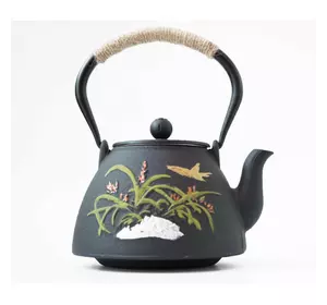 Чайник чавунний Тецубін із ситом "Метелик" 1100 мл. 17*15*22 см. 1873
