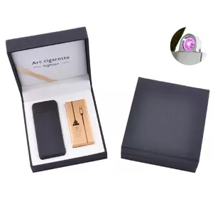Електроімпульсна запальничка в подарунковій коробці Arc Cigarette №HL-107 Black матова